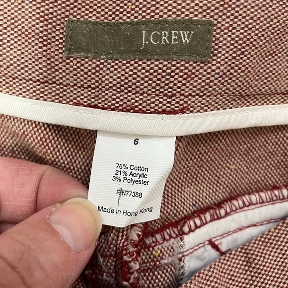 J. Crew Red Woven Retro Academia Midi Skirt, 6 - Picture 3 of 5